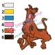 Crazy Scooby Doo Embroidery Design